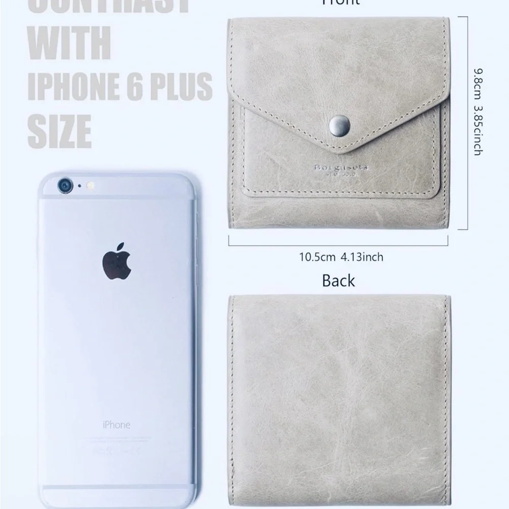 Wallet + Keychain ✨Polished Leather Wallet | RFID Blocking | COMBO | NWT